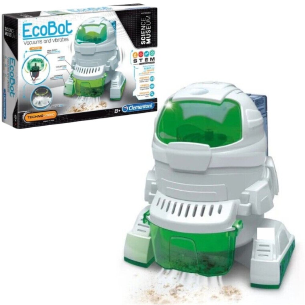 Clementoni Science & Play Ecobot Vacuum and Vibration Kit Bilingual New Sealed